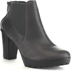 Breskell's Womens Platform Ankle Boot, 7.5, Gray